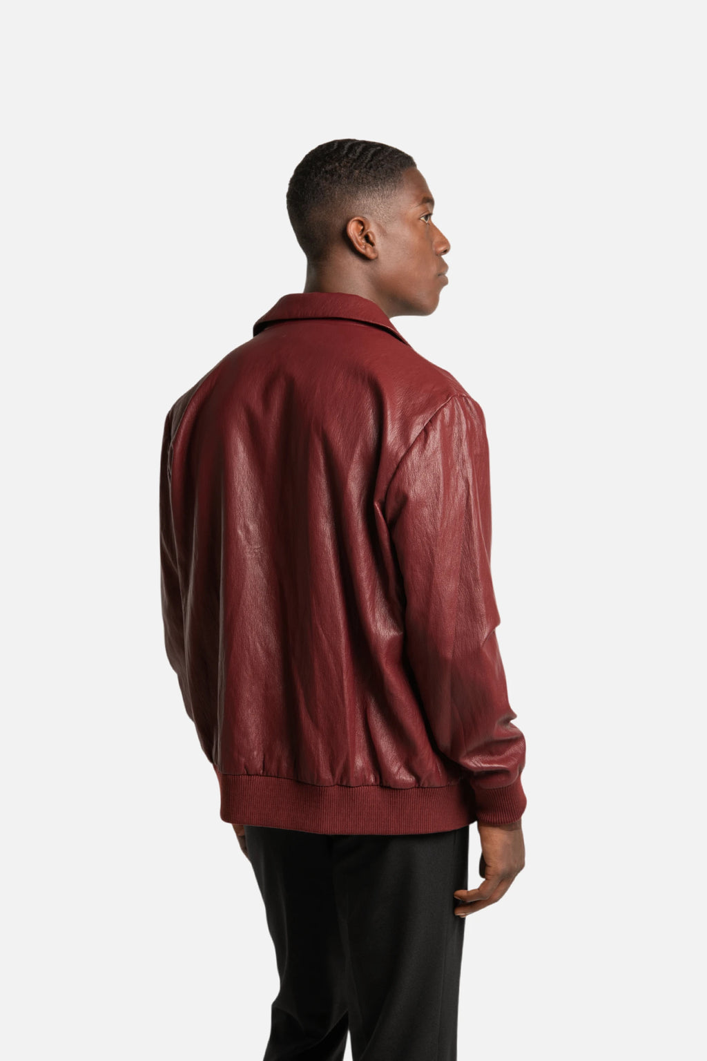 Leather Bomber Jacket