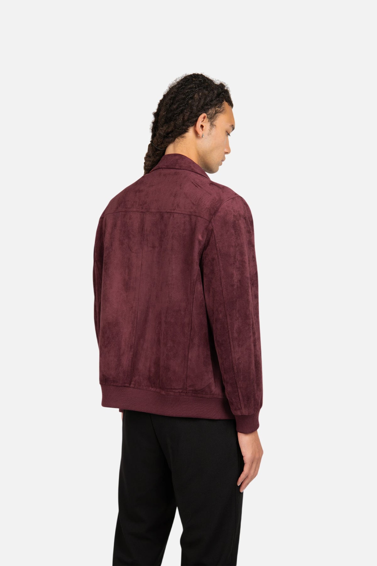 Suede Bomber Jacket