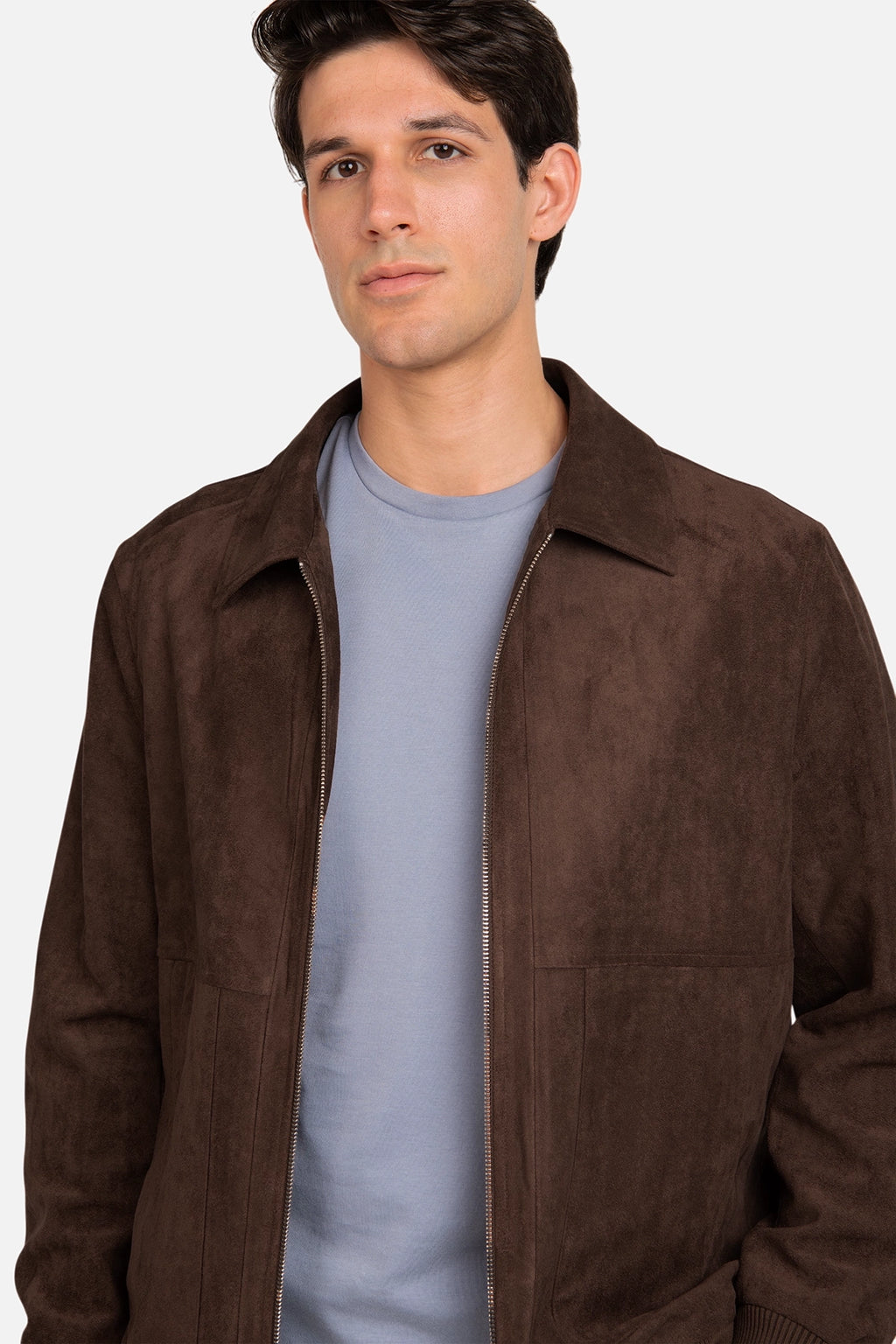 Suede Bomber Jacket