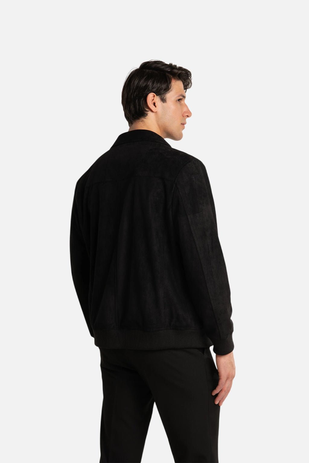 Suede Bomber Jacket