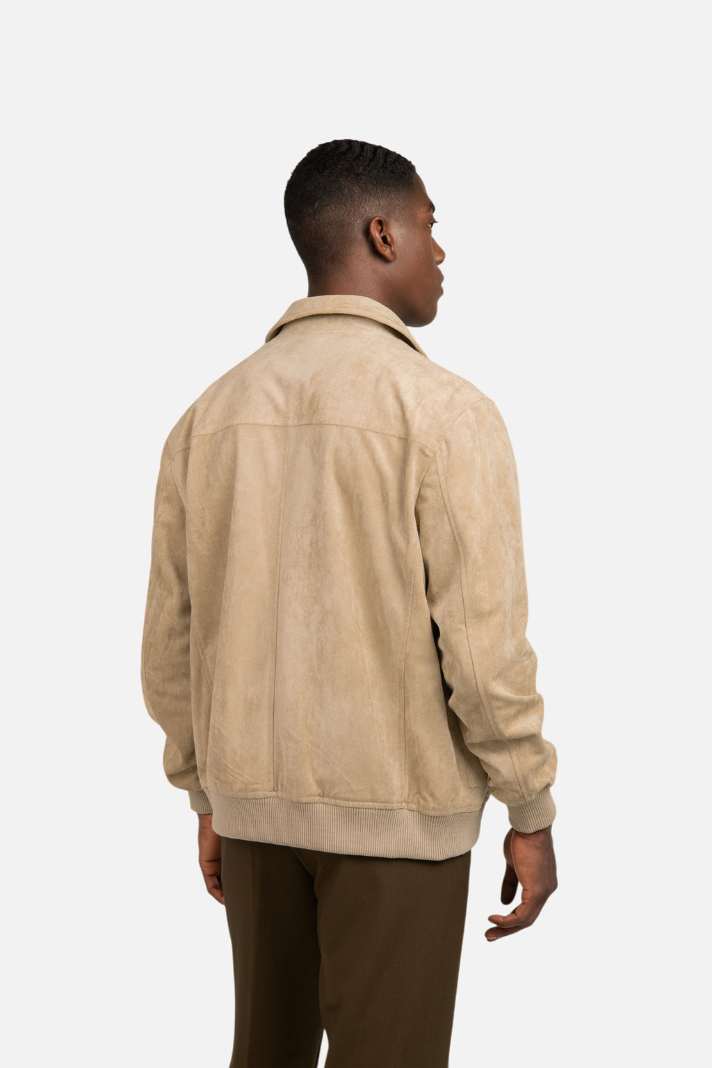 Suede Bomber Jacket