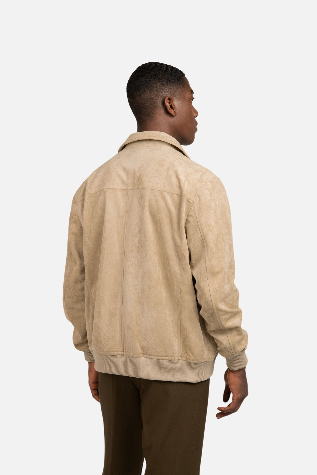 Suede Bomber Jacket