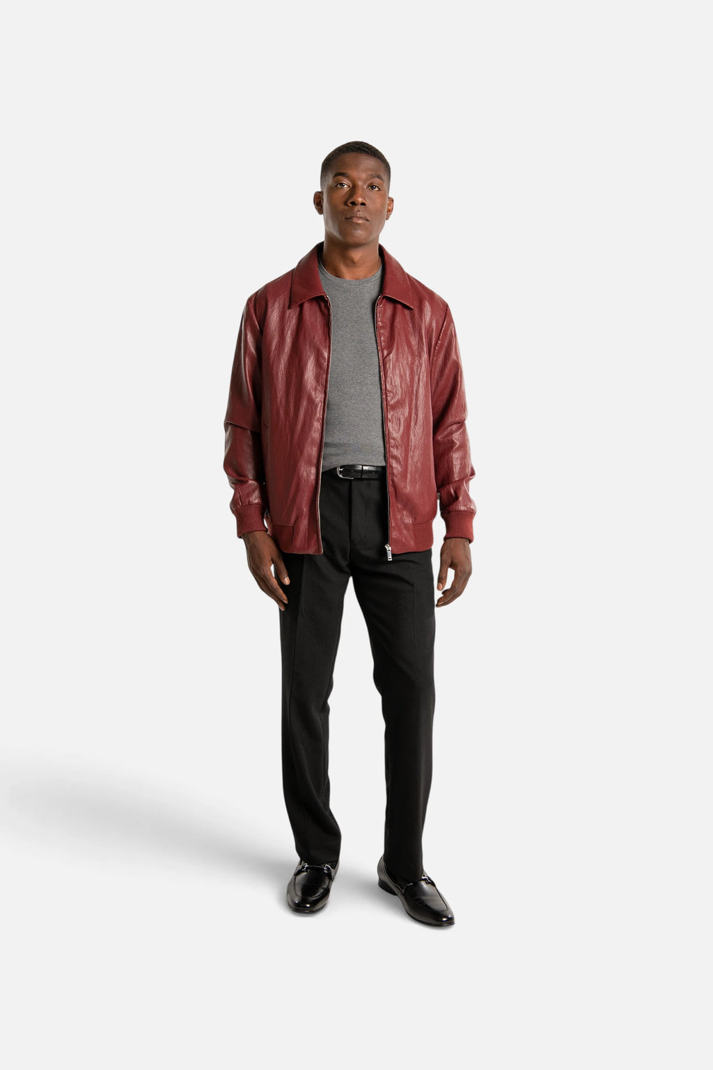 Leather Bomber Jacket