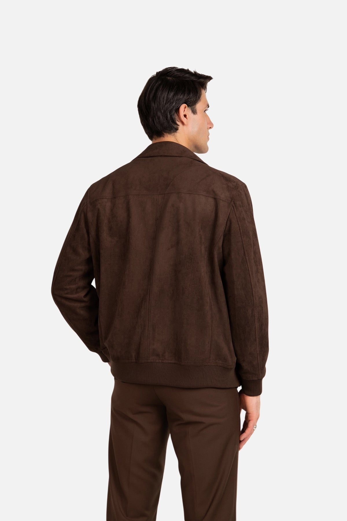 Suede Bomber Jacket
