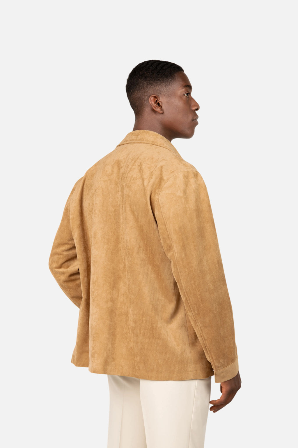 Suede Jacket with Buttons