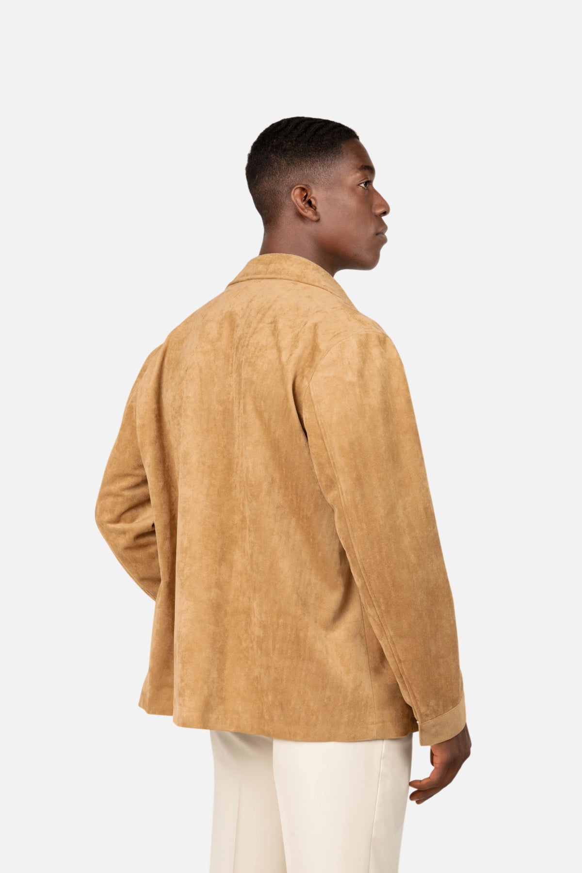 Suede Jacket with Buttons