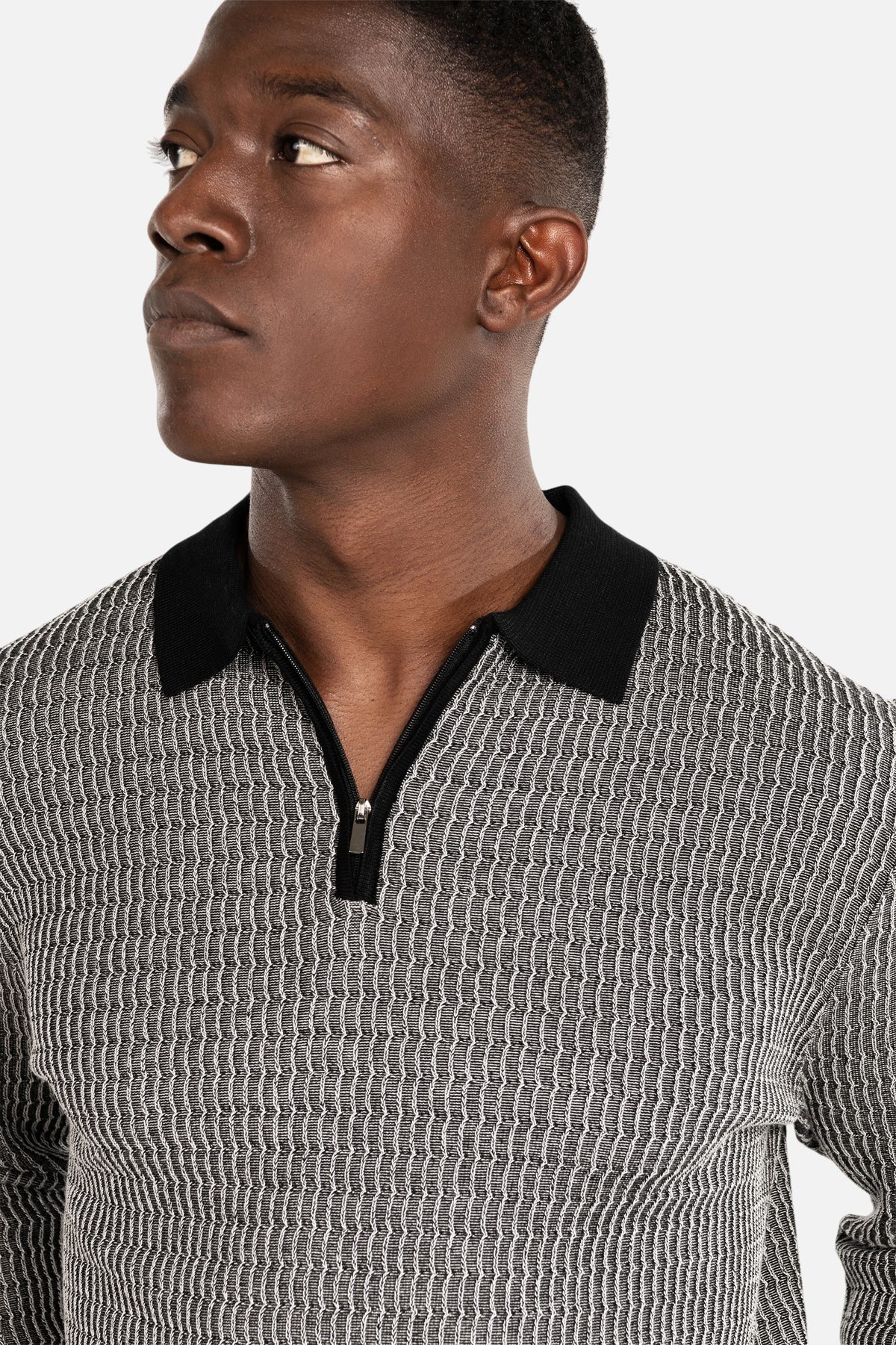 Gemini Quarter Zip Knit Sweater