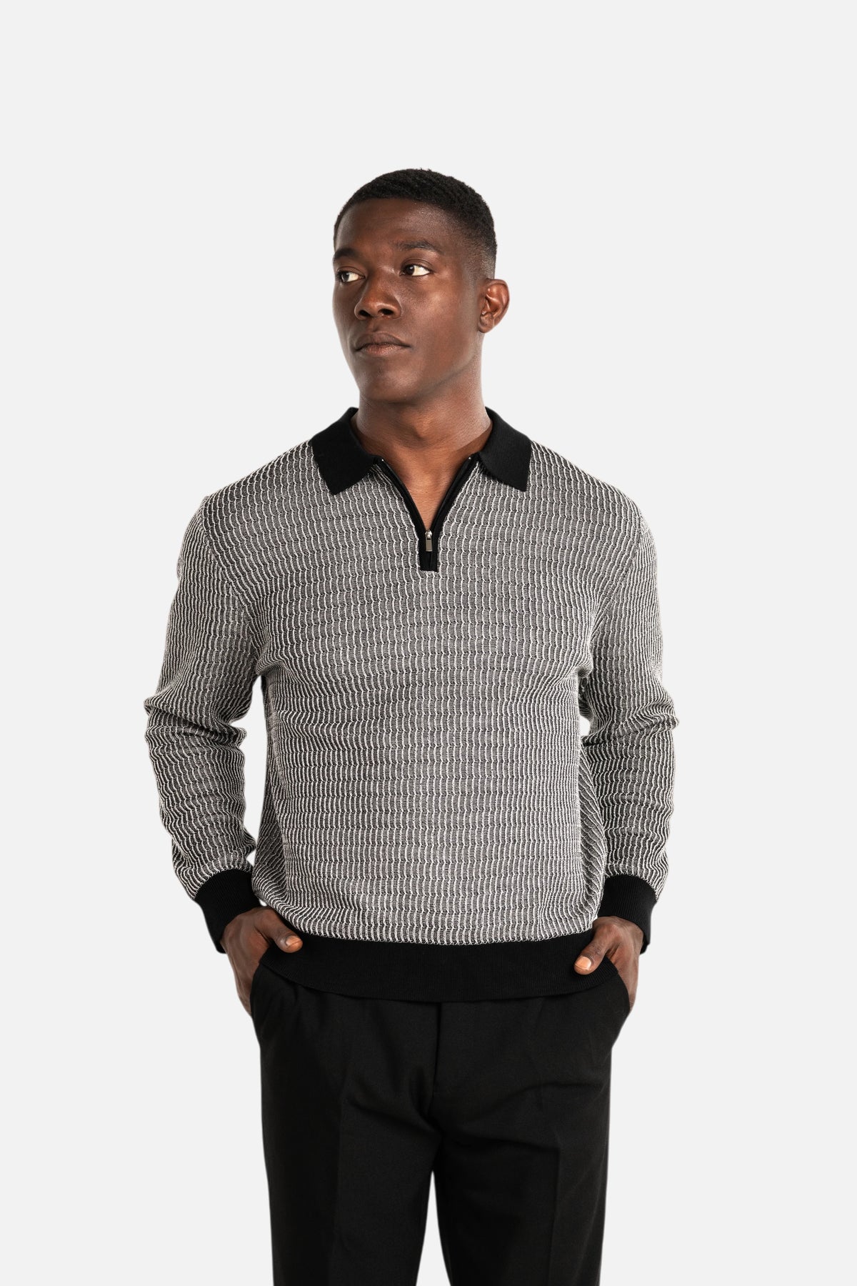 Gemini Quarter Zip Knit Sweater