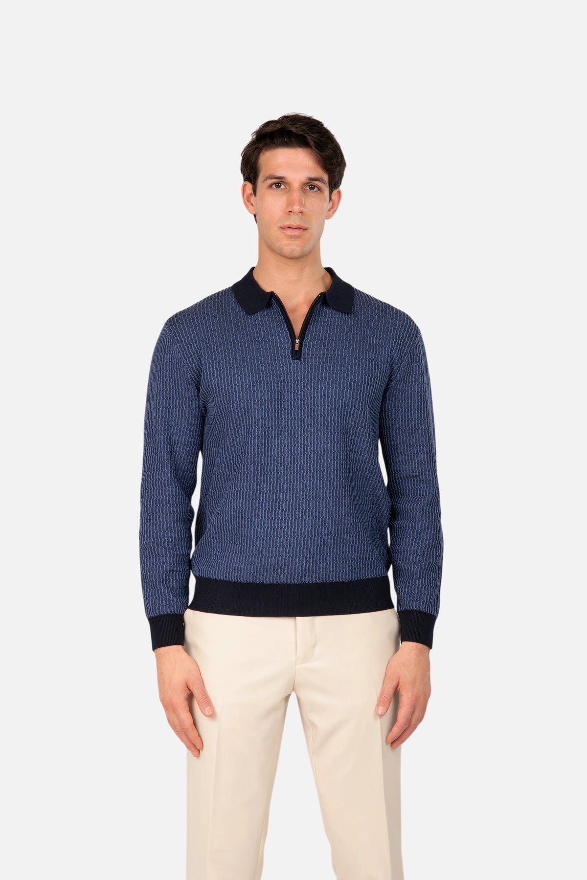 Gemini Quarter Zip Knit Sweater