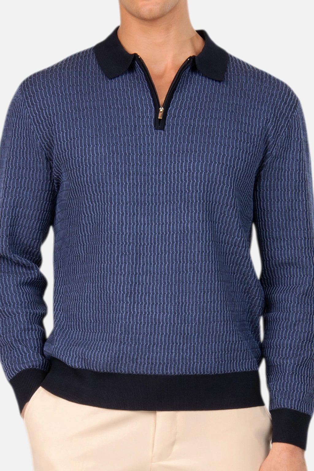 Gemini Quarter Zip Knit Sweater