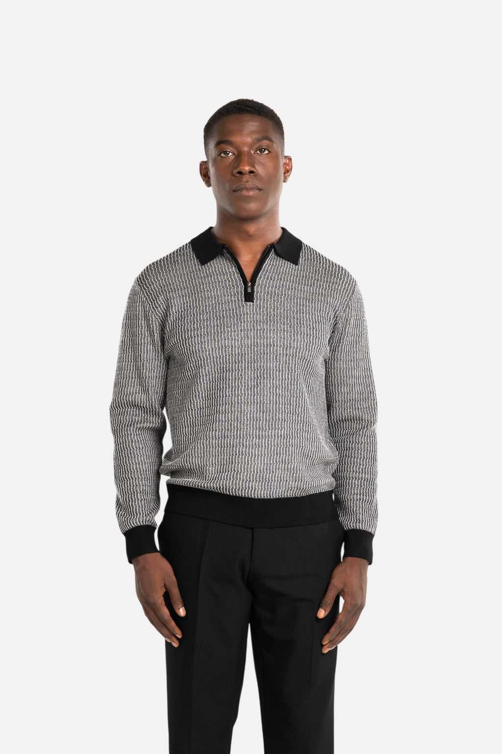 Gemini Quarter Zip Knit Sweater