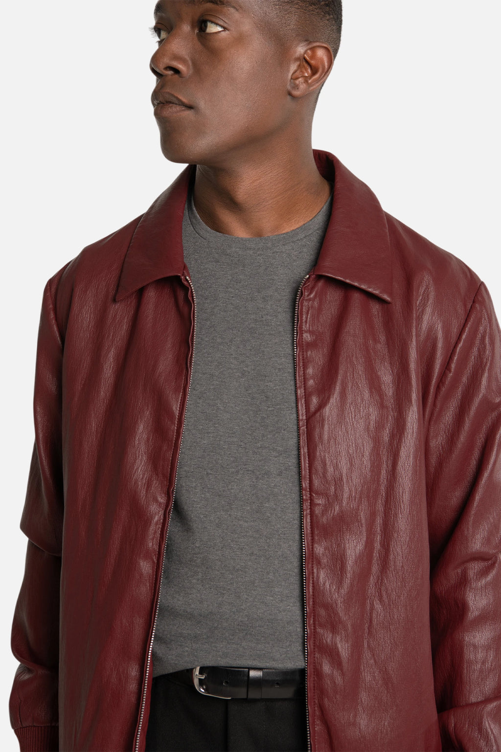 Leather Bomber Jacket