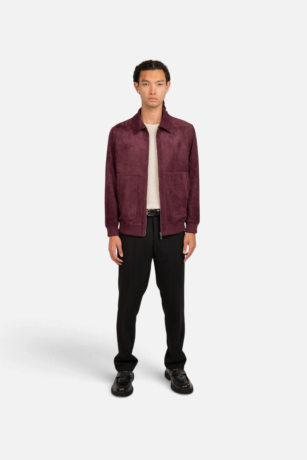 Suede Bomber Jacket