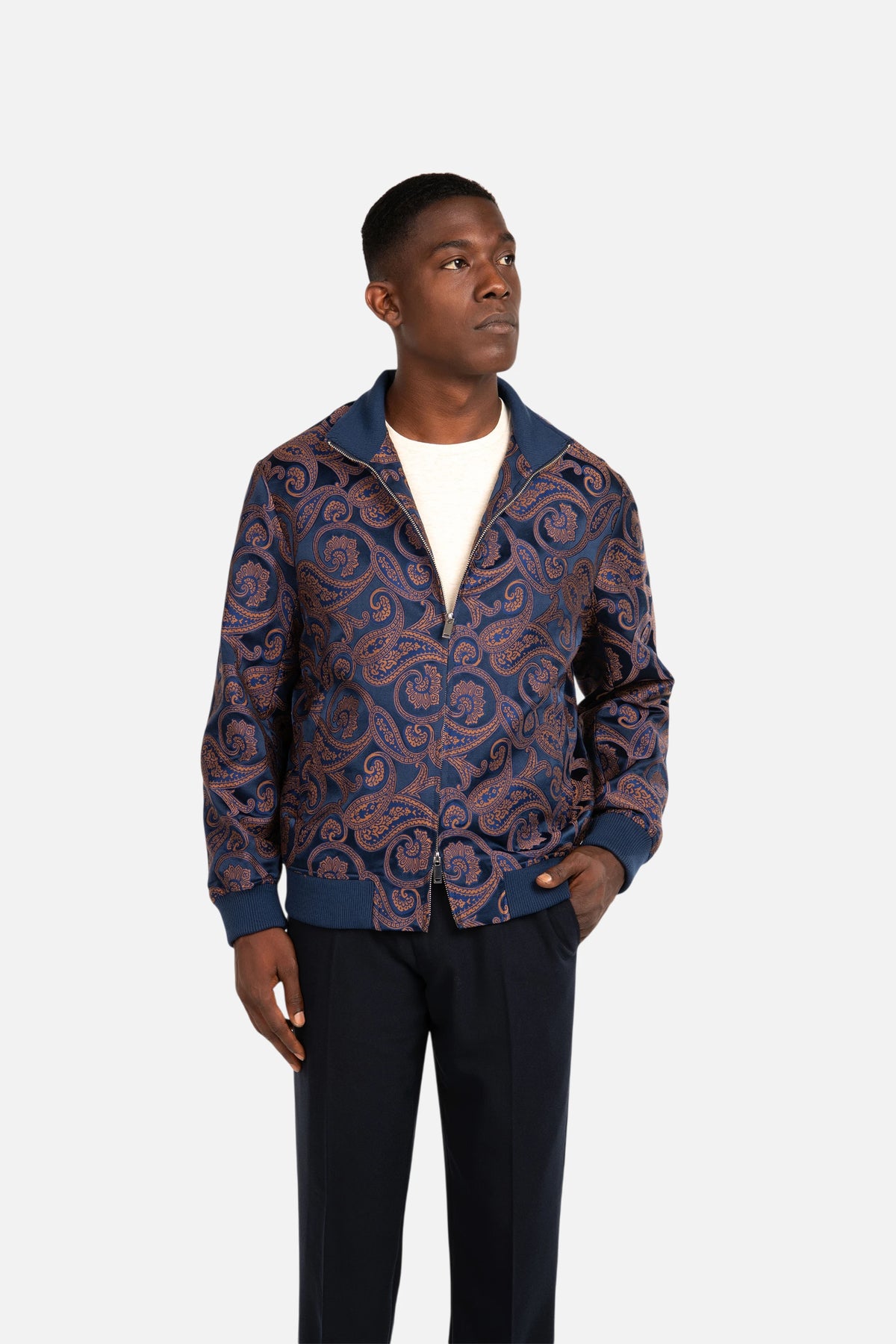 Paisley Bomber Jacket