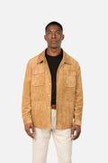 Suede Jacket with Buttons