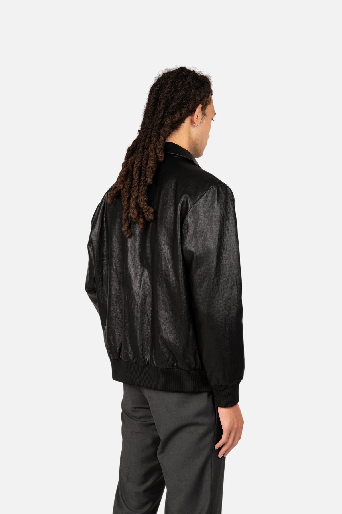 Leather Bomber Jacket