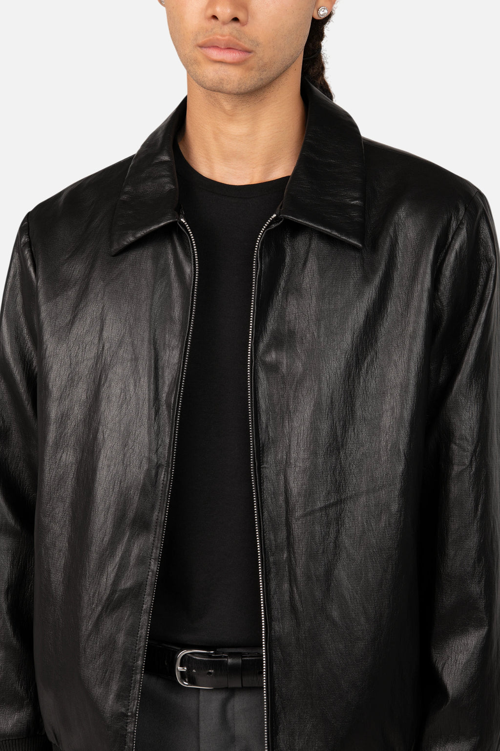 Leather Bomber Jacket