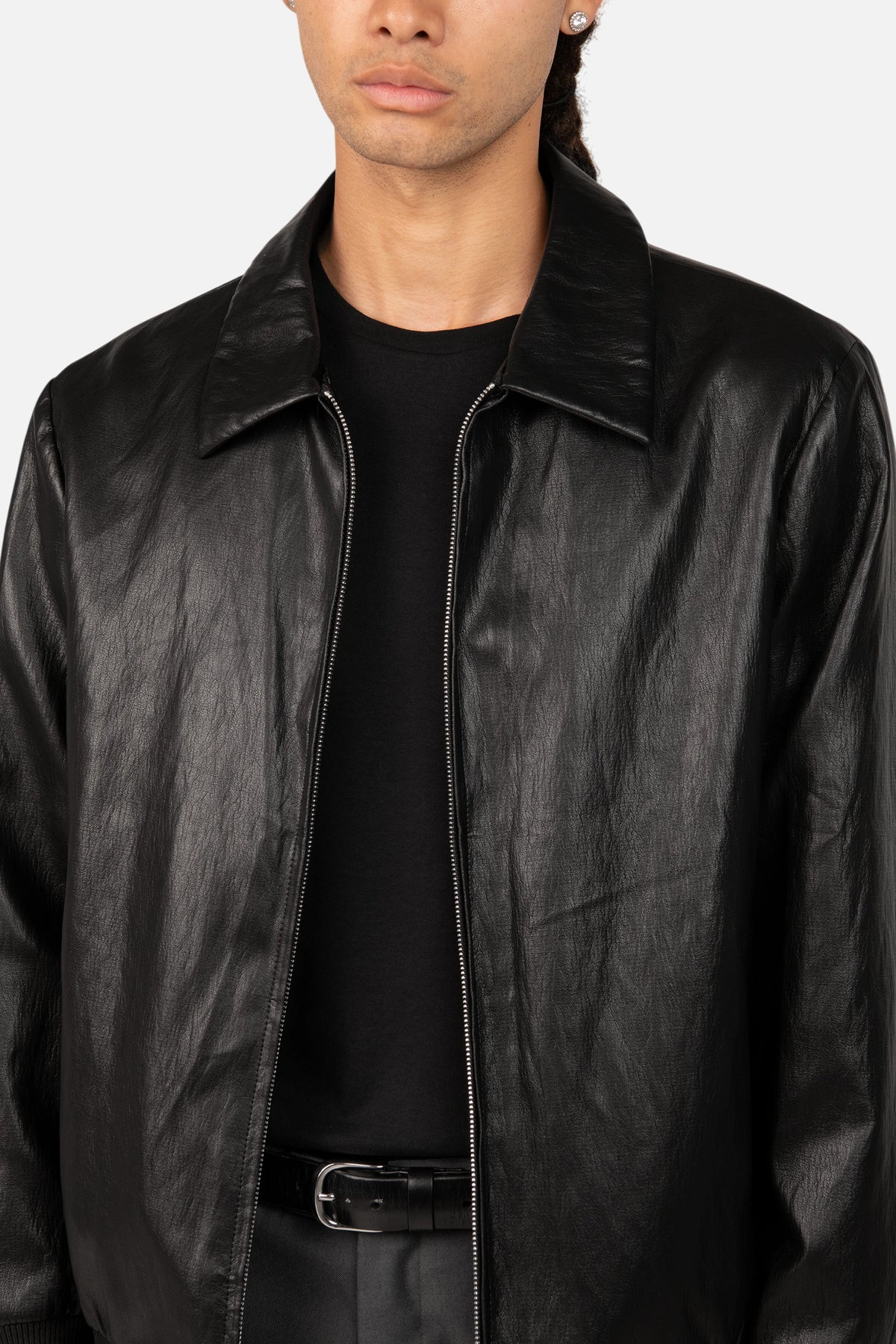 Leather Bomber Jacket