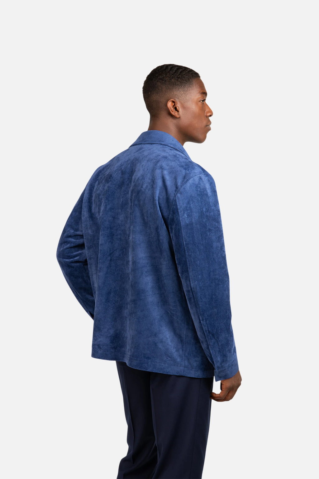 Suede Jacket with Buttons