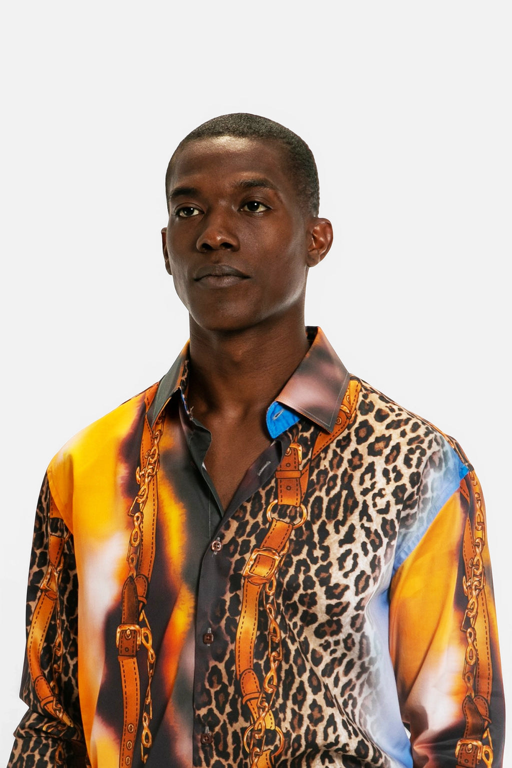 Leopard & Chain Print Shirt