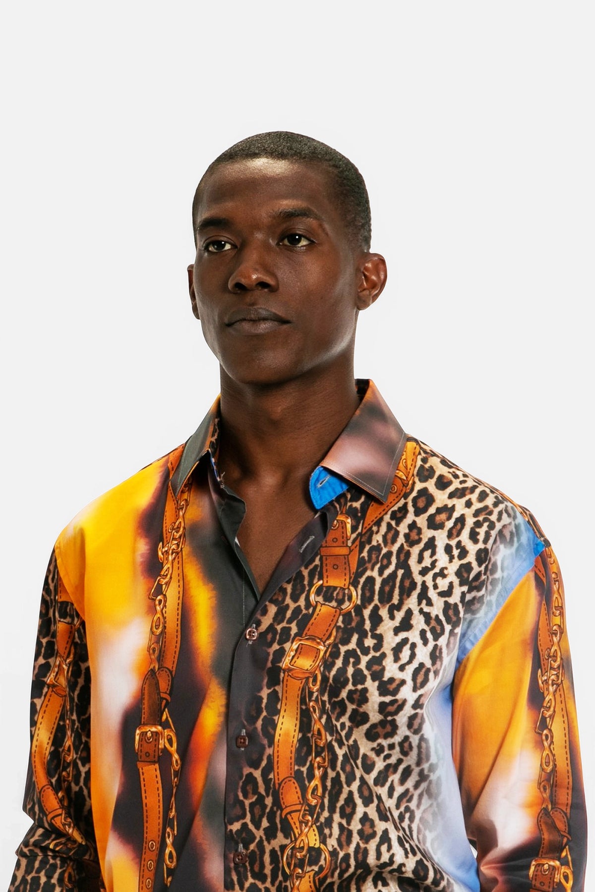 Leopard & Chain Print Shirt