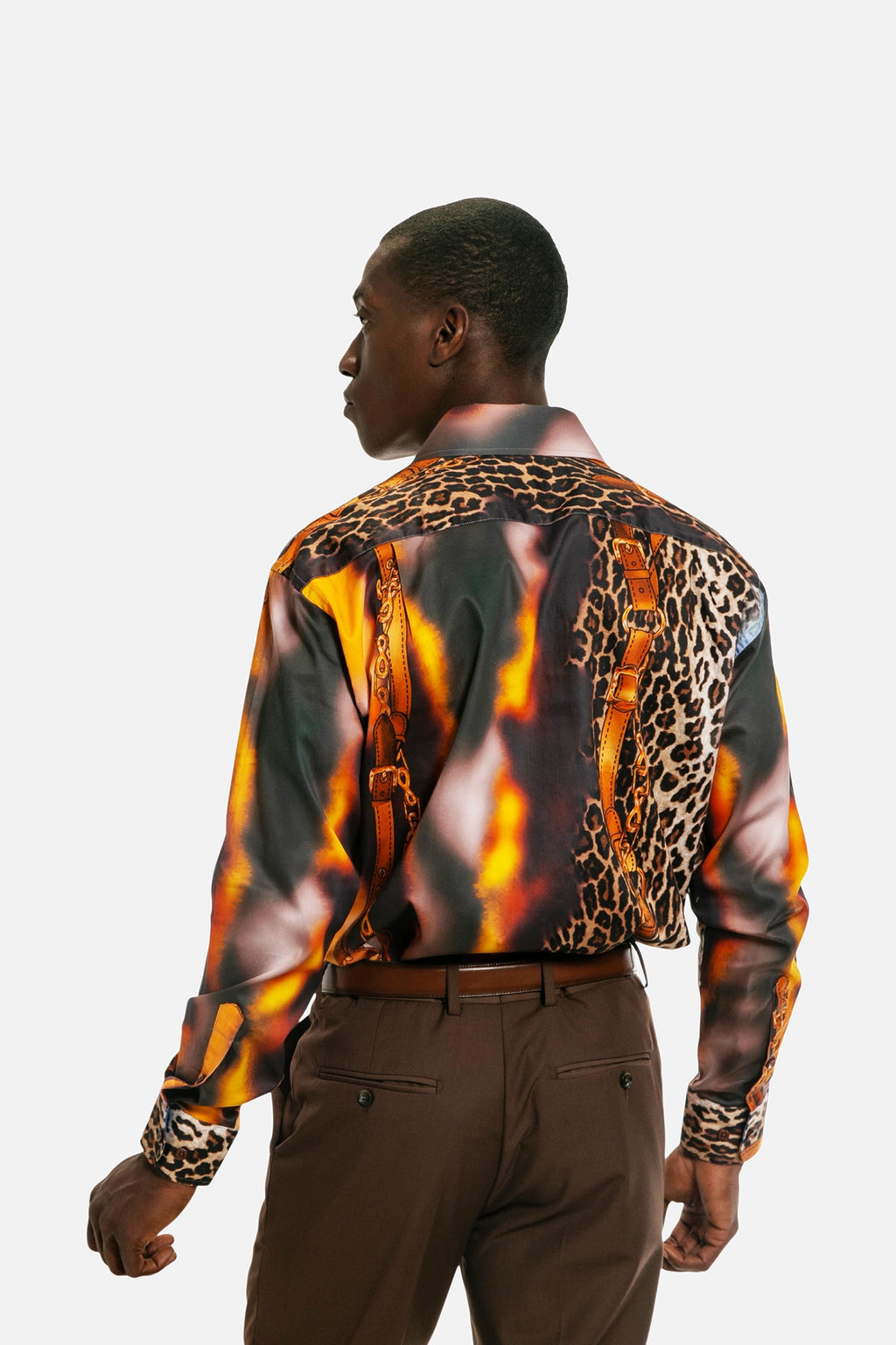 Leopard & Chain Print Shirt