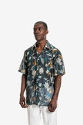 Abstract Floral Short-Sleeve Shirt